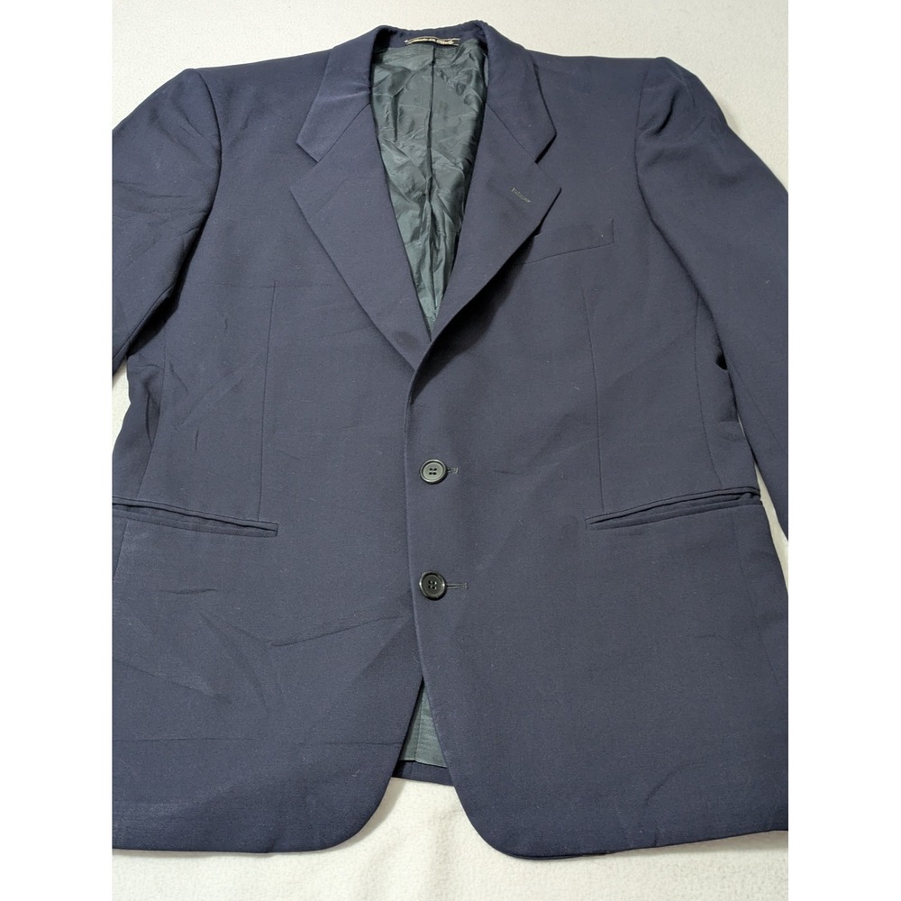 Vintage Mani Giorgio Armani Men's 40R Blazer Navy Blue Made Italy 2 Button